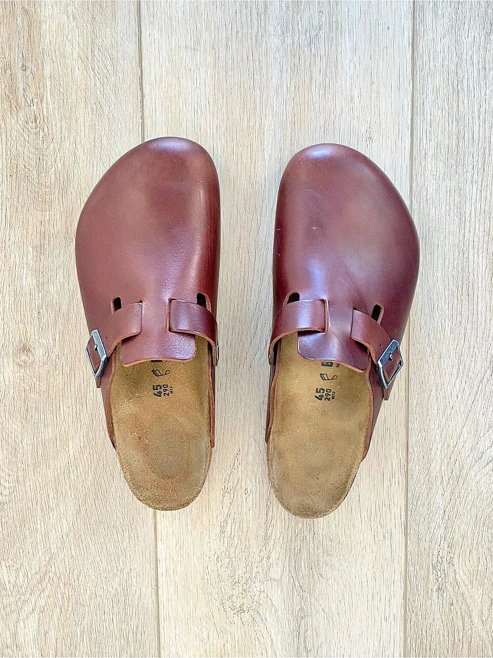 Birkenstock Boston Soft Footbed Oiled Leather Clogs Brown